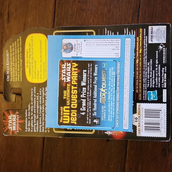 Star Wars Episode 1 Obi-Wan Kenobi with Lightsaber and Handle - Picture 2 of 2